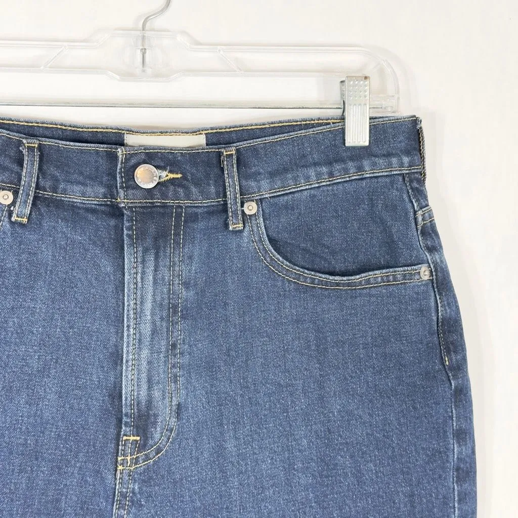 Everlane Size 28‎ Jean Shorts The Way High Denim Short High Rise Blue 1294 - Image 6