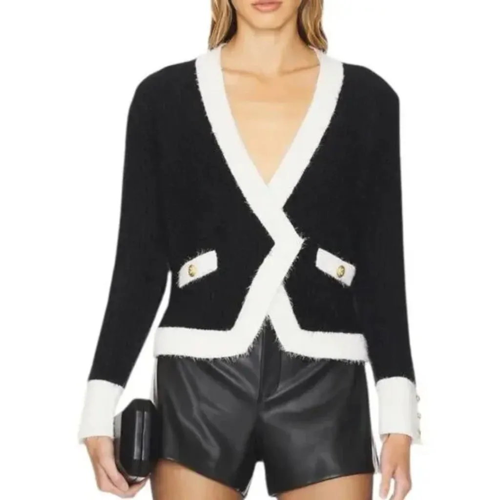 NEW NWT L’AGENCE Georgia Contrast Cardigan Blazer Size XS - Image 5
