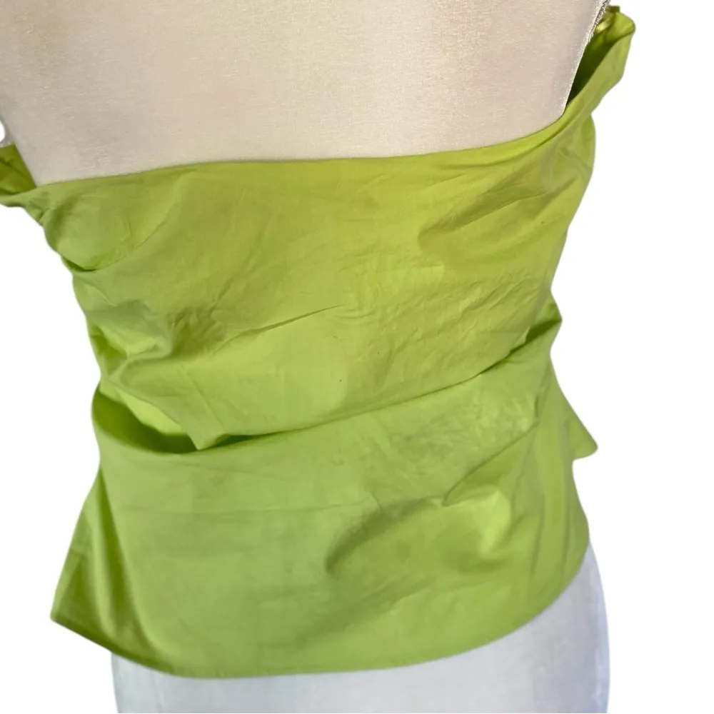 ZARA strapless poplin top Sz L - Image 5