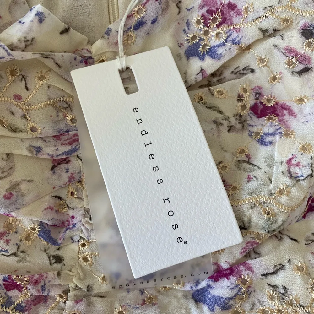 Endless Rose Floral Ruched Mini Dress Size M - Image 9