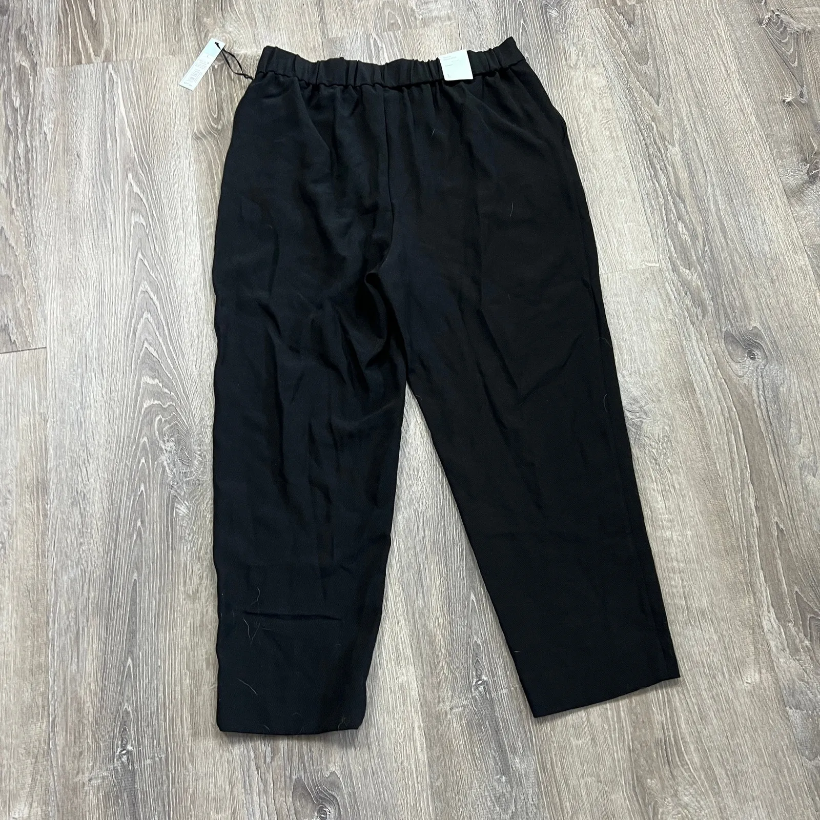 Prologue Women's Black Pleated Straight Leg Ankle Trousers - Size Large - NWT - Image 9