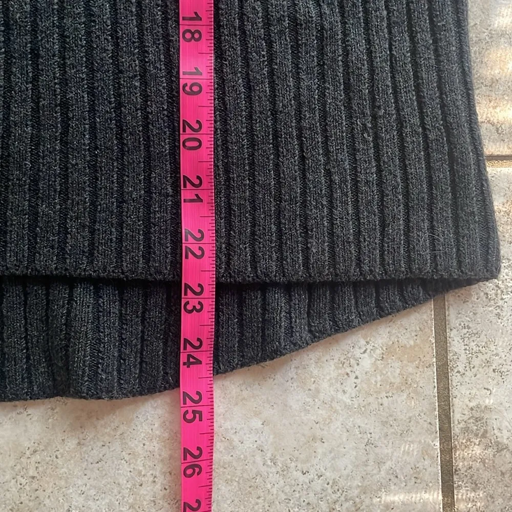 Lunya Cozy Pima Cotton Wool Ribbed Pullover Sweater Gray - Image 13