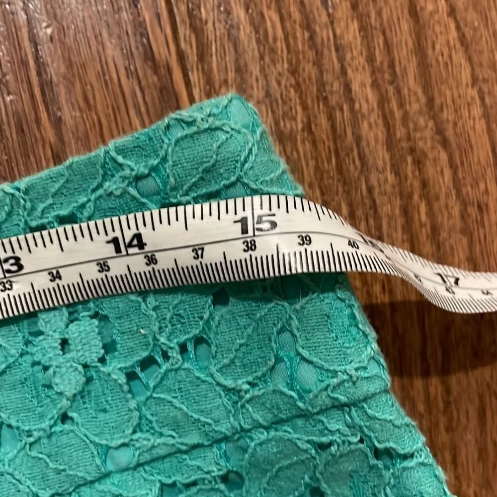 Loft  green lace skirt size 6 - Image 4