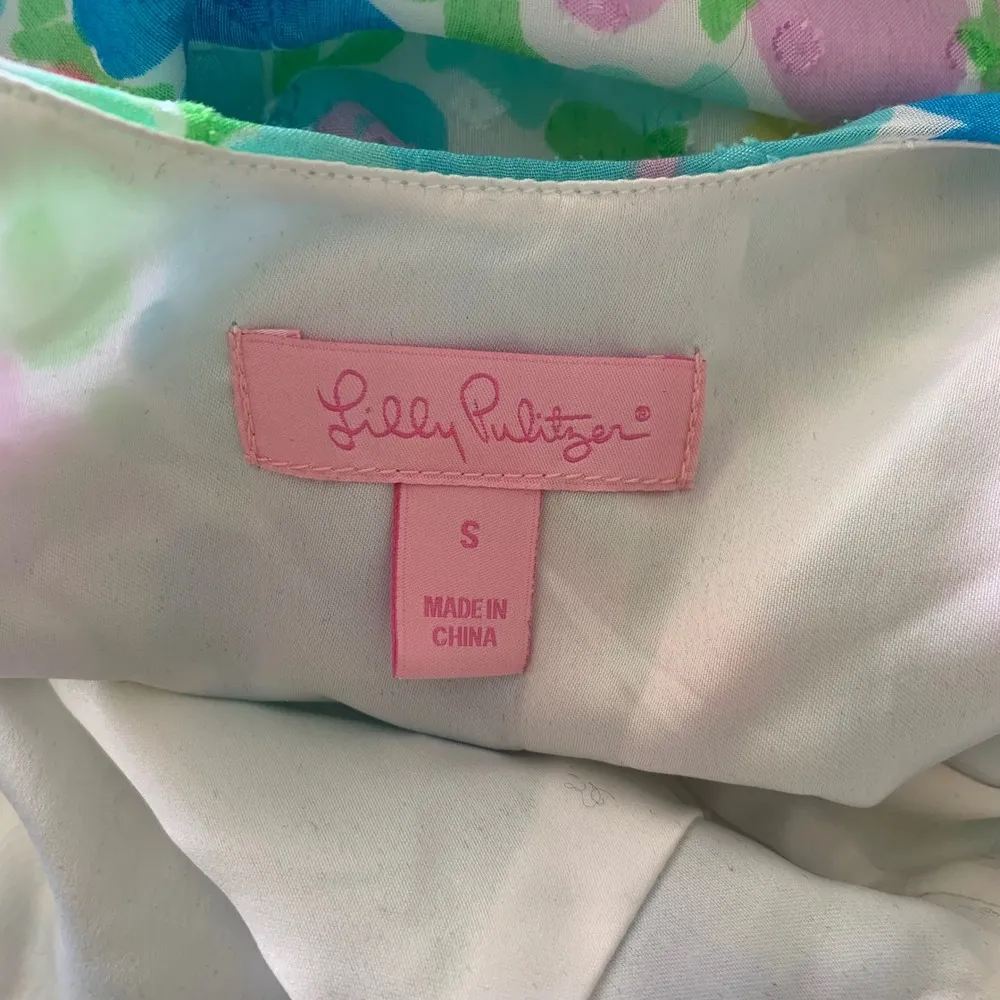 Lilly Pulitzer floral Danna spring fling ruffle fit n flare dress small vacation - Image 3