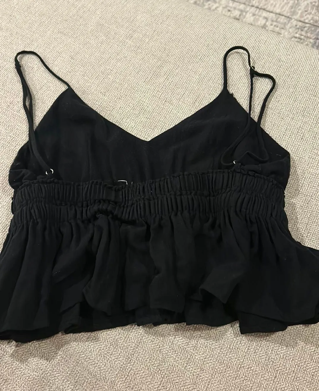 Cotton Candy LA Black Top Crop - Image 2