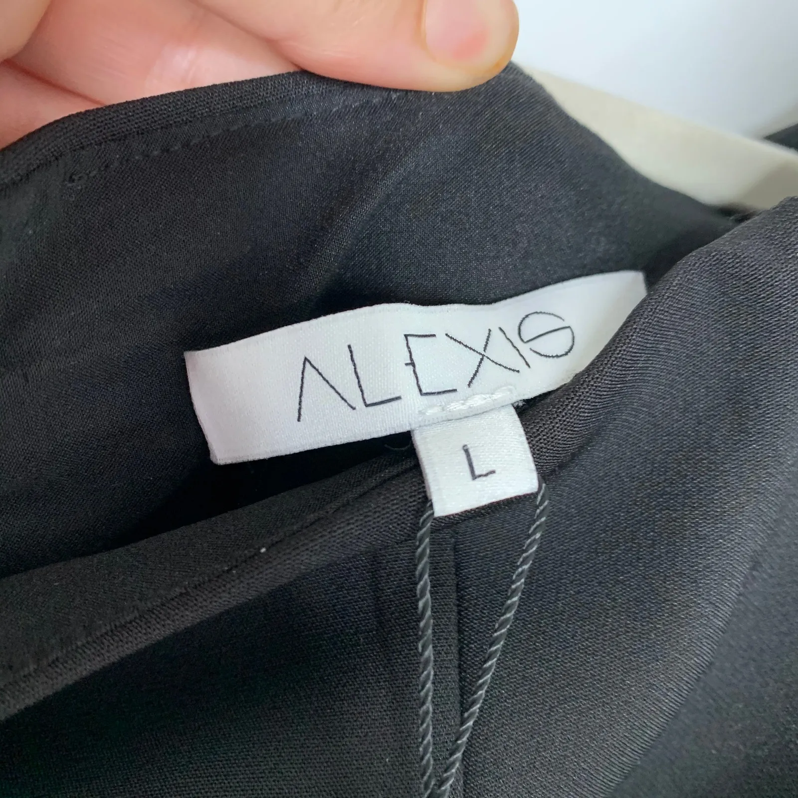 Alexis Amelia Off the Shoulder Midi Cocktail Dress Black Large New Womens - Image 16