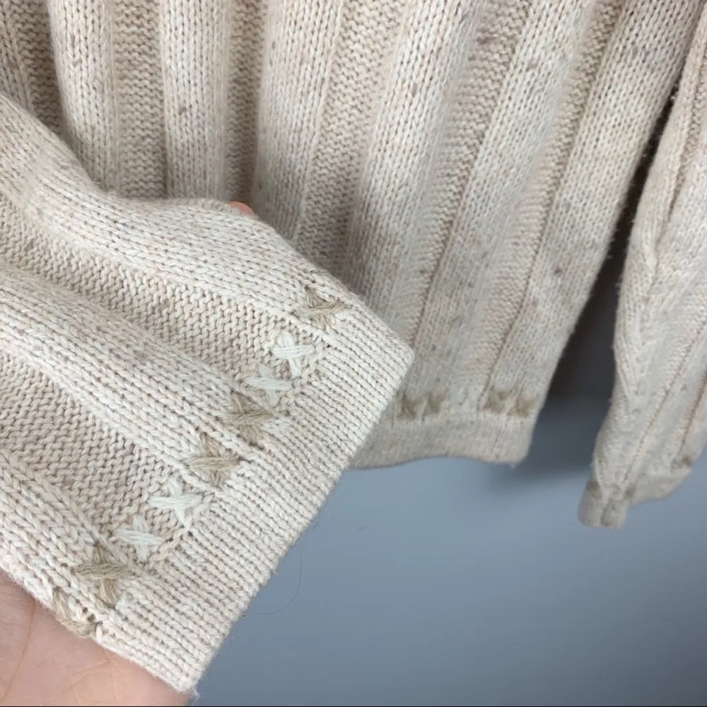 Woolrich Ramie and Wool Blend Quarter Zip Sweater - Image 5