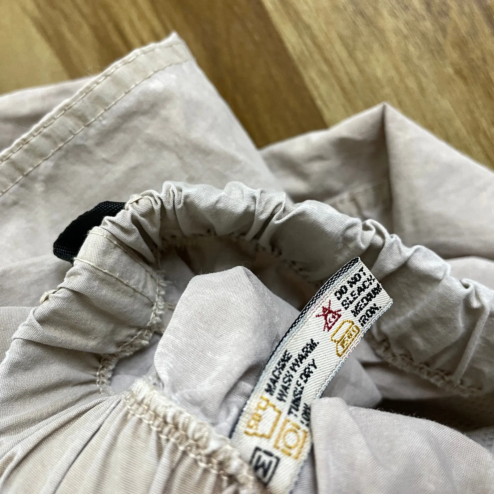 Vtg Gramicci Belted Hiking Pants Womens Beige Black Elastic Lightweight 26x31.5 Tan Size undefined - Image 11