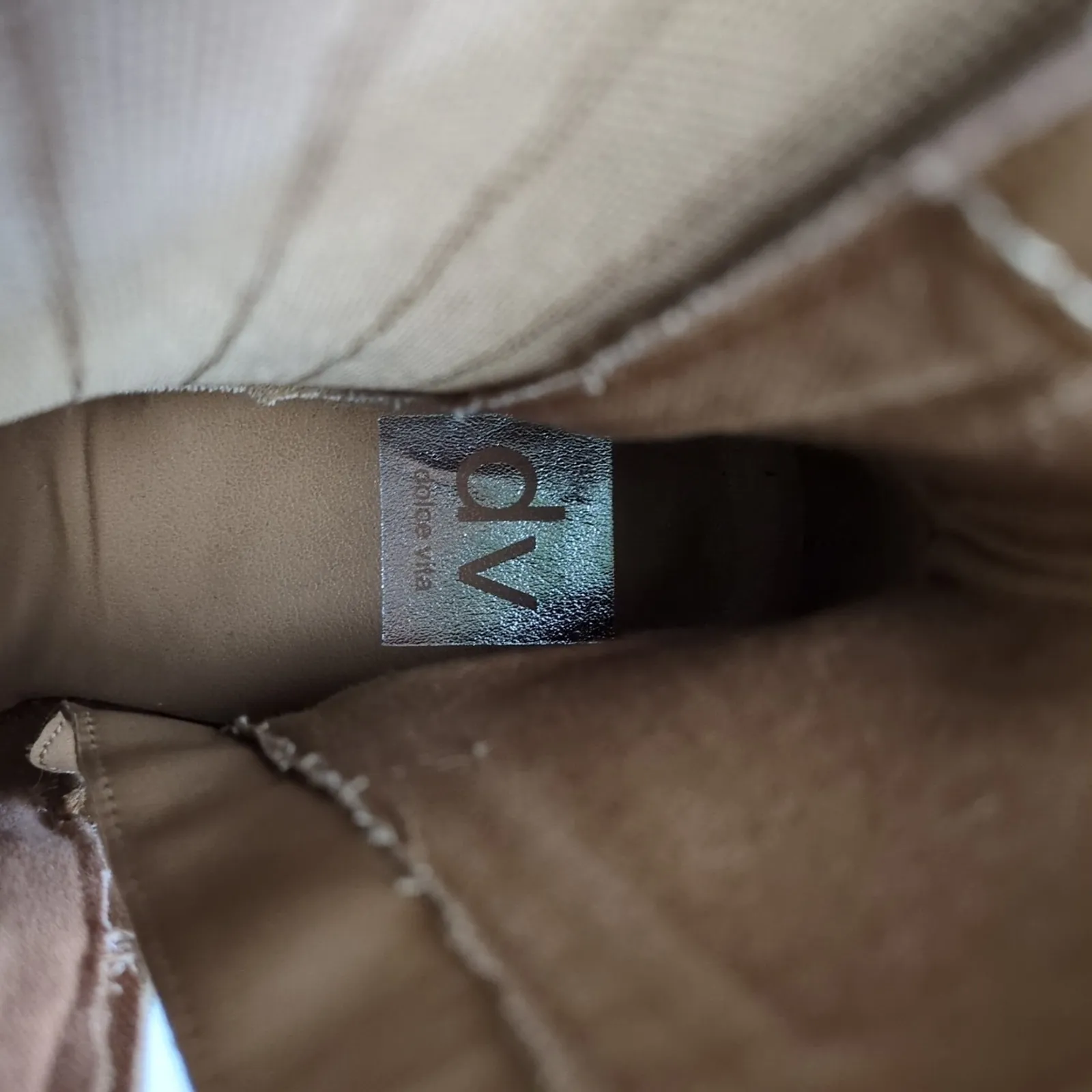 DV DOLCE VITA Light Brown Leather Nilano Heeled Ankle Bootie Women's 8.5 - Image 9