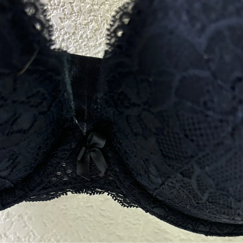 Torrid NWT  Curve Black Lace XO Push Up Plunge Bra 36DDD - Image 2