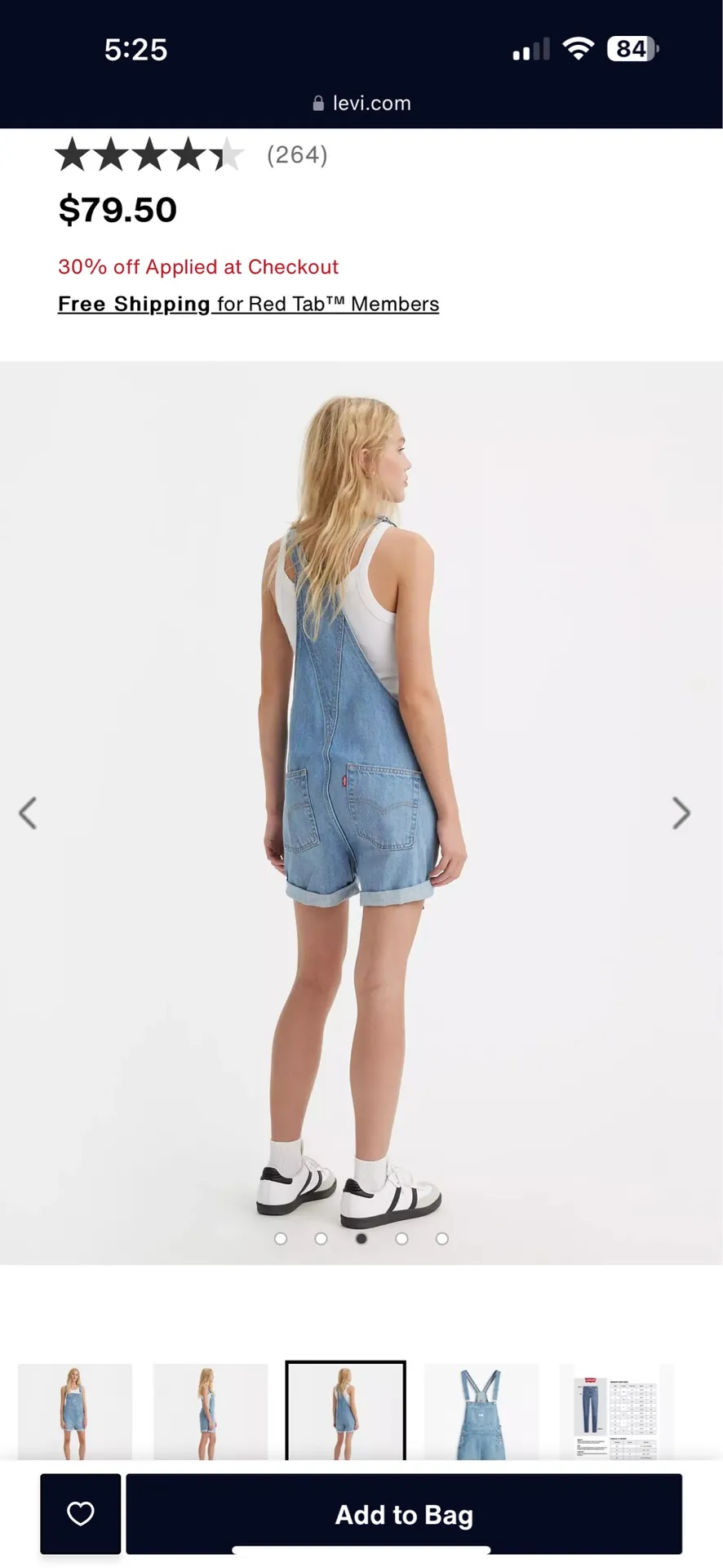 Levi’s Overall Shorts - Image 3