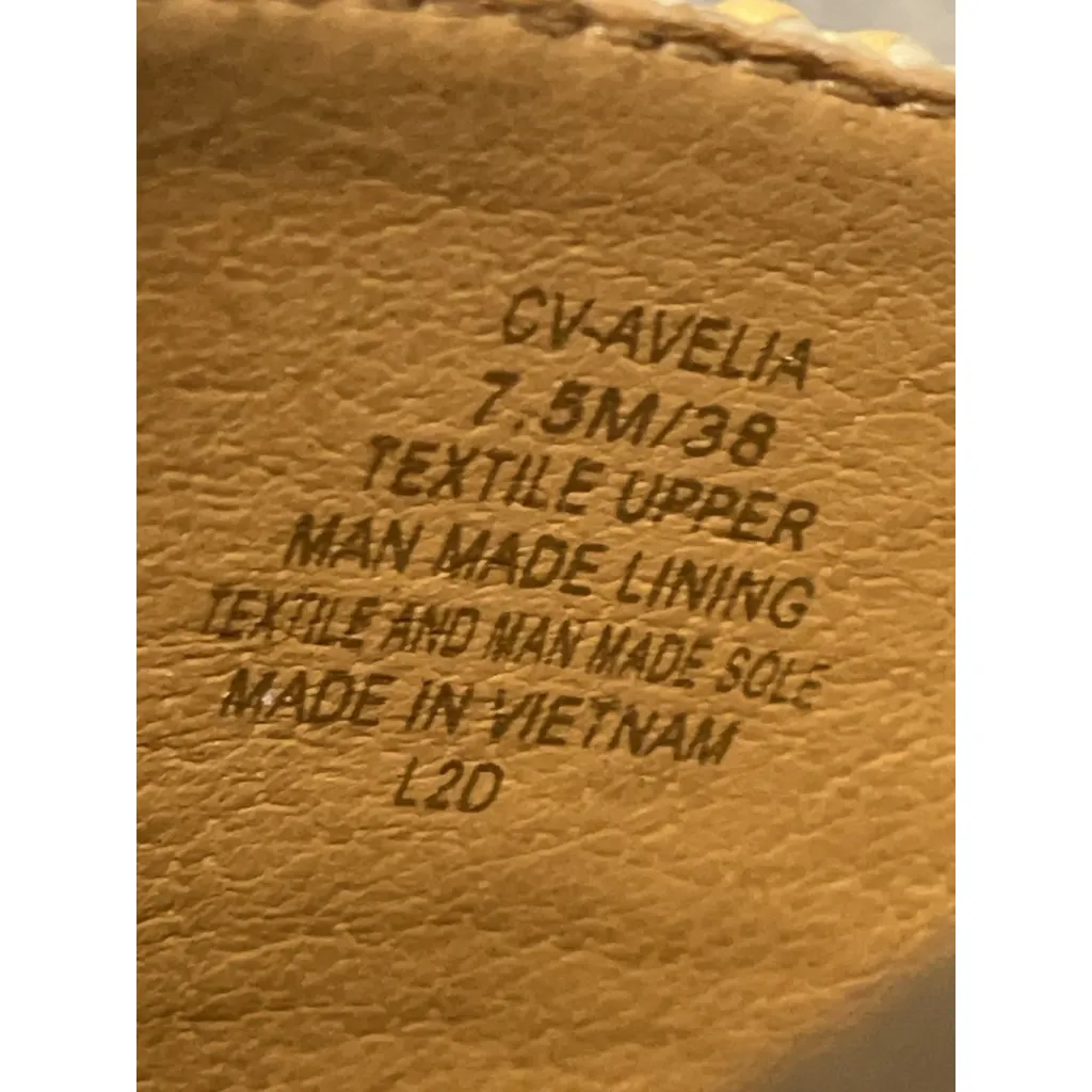 Crown Vintage Avelia Slide Sandal Women's Size 7.5 M Tan Wicker Comfort Shoe NIB Brown - Image 5