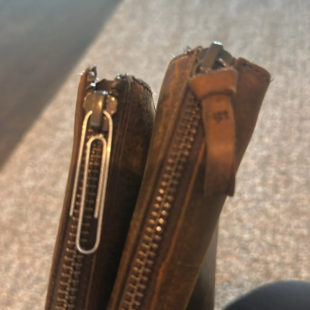 Ugg Vinson Brown Distressed Leather Riding Boot Sz 9 - Image 11