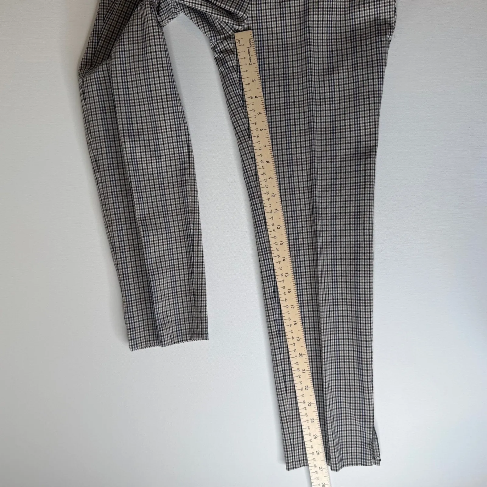 Talbots‎ Womens Chatham Ankle Pants Sz 8 Plaid Career Casual Side Zip Academia - Image 11