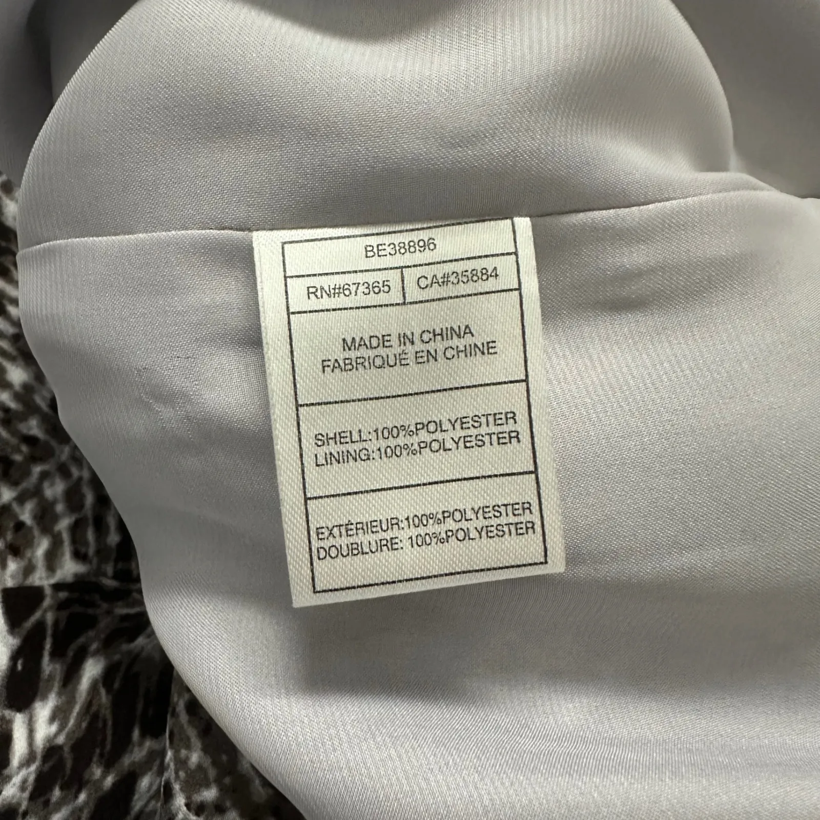 BB Dakota Snakeskin Print Sleeveless‎ Dress Size Medium - Image 11