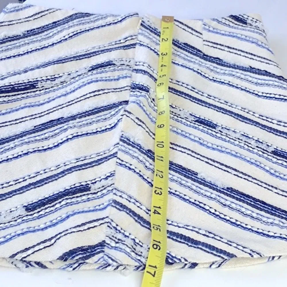 BASIC Collection Mini Skirt Blue V stripes - Image 9
