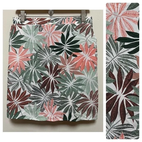Anthony Richards Multicolor Tropical Floral Print Skort Size 0MP Green - Image 2