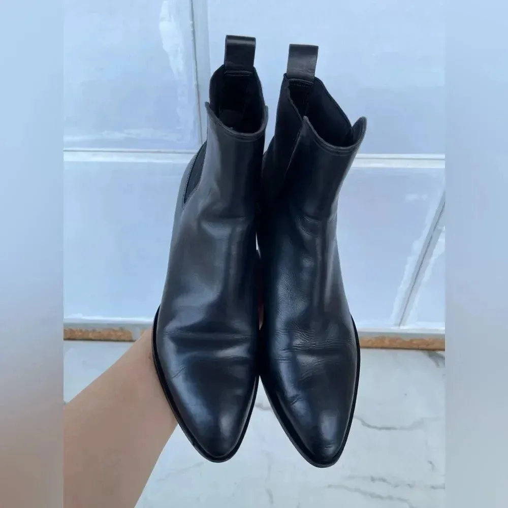 Vince leather ankle boots size 8 - Image 4