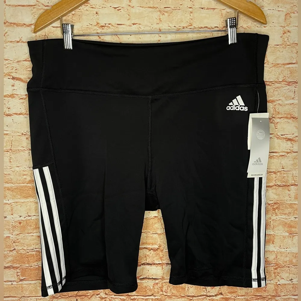 Adidas | 3-Stripe Black Thigh Length Cycle Bike Shorts - Image 3