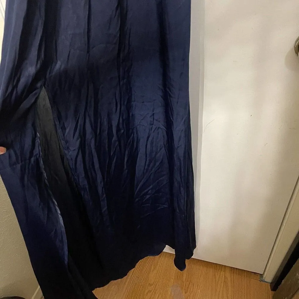 NWT Revolve Show me Your Mumu Heather halter navy side slit maxi dress small - Image 5