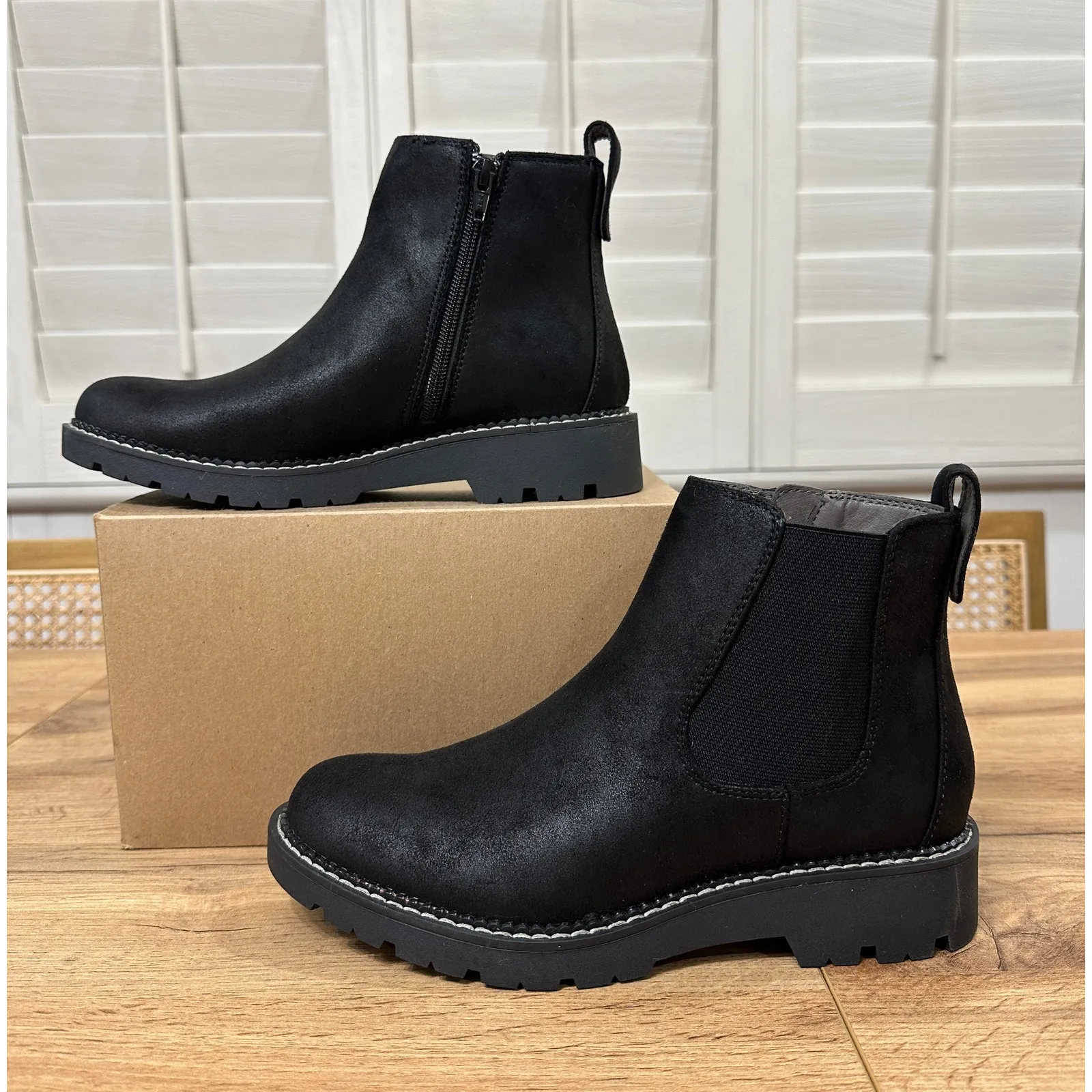 Euro Soft Women's Bethan Side Zip Boots Black Textile Upper Size 7.5 Cushioned - Image 4