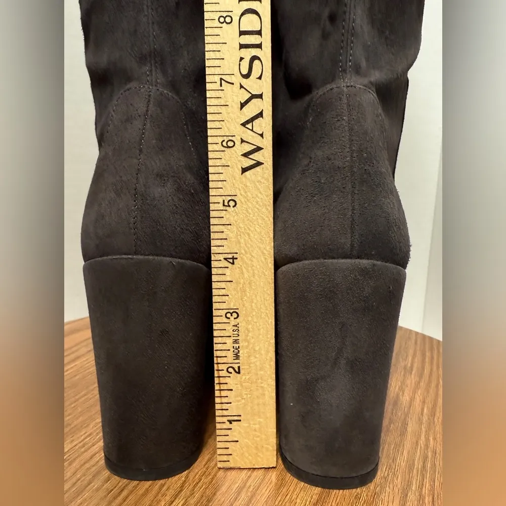 Stuart Weitzman AllJill Anthracite Suede Over the Knee Boot -8M - Image 6
