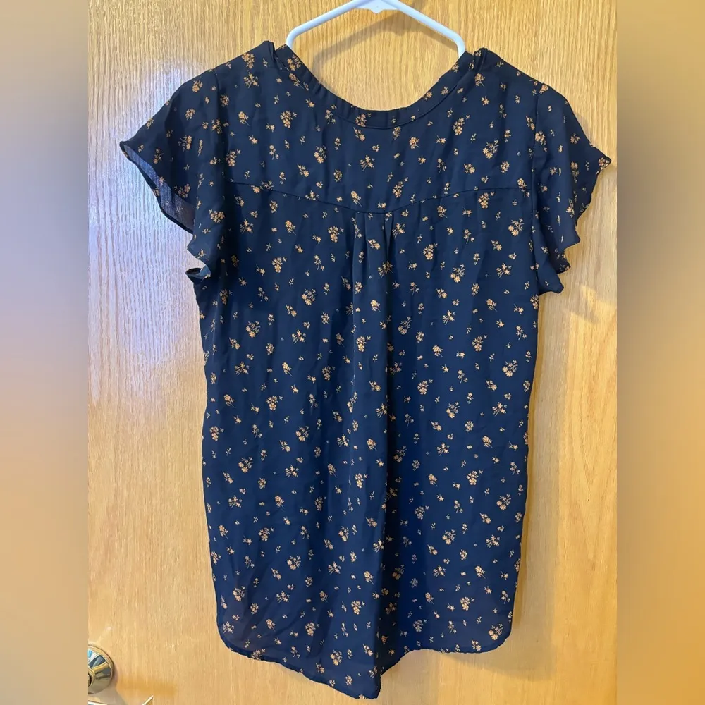 Blue Floral Top - Image 4