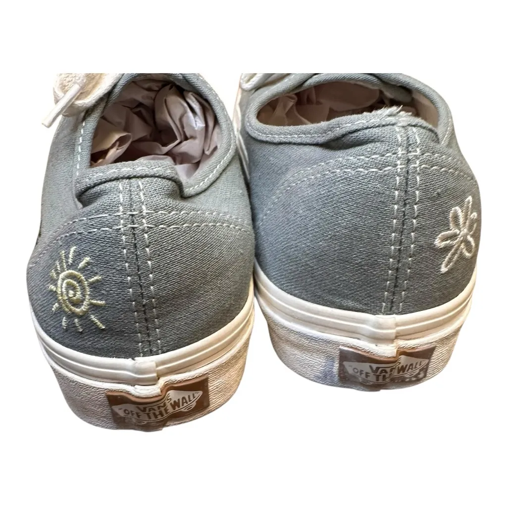 Vans Authentic Eco Theory Hemp Canvas Embroidered Sneakers Women’s 9 - Image 5