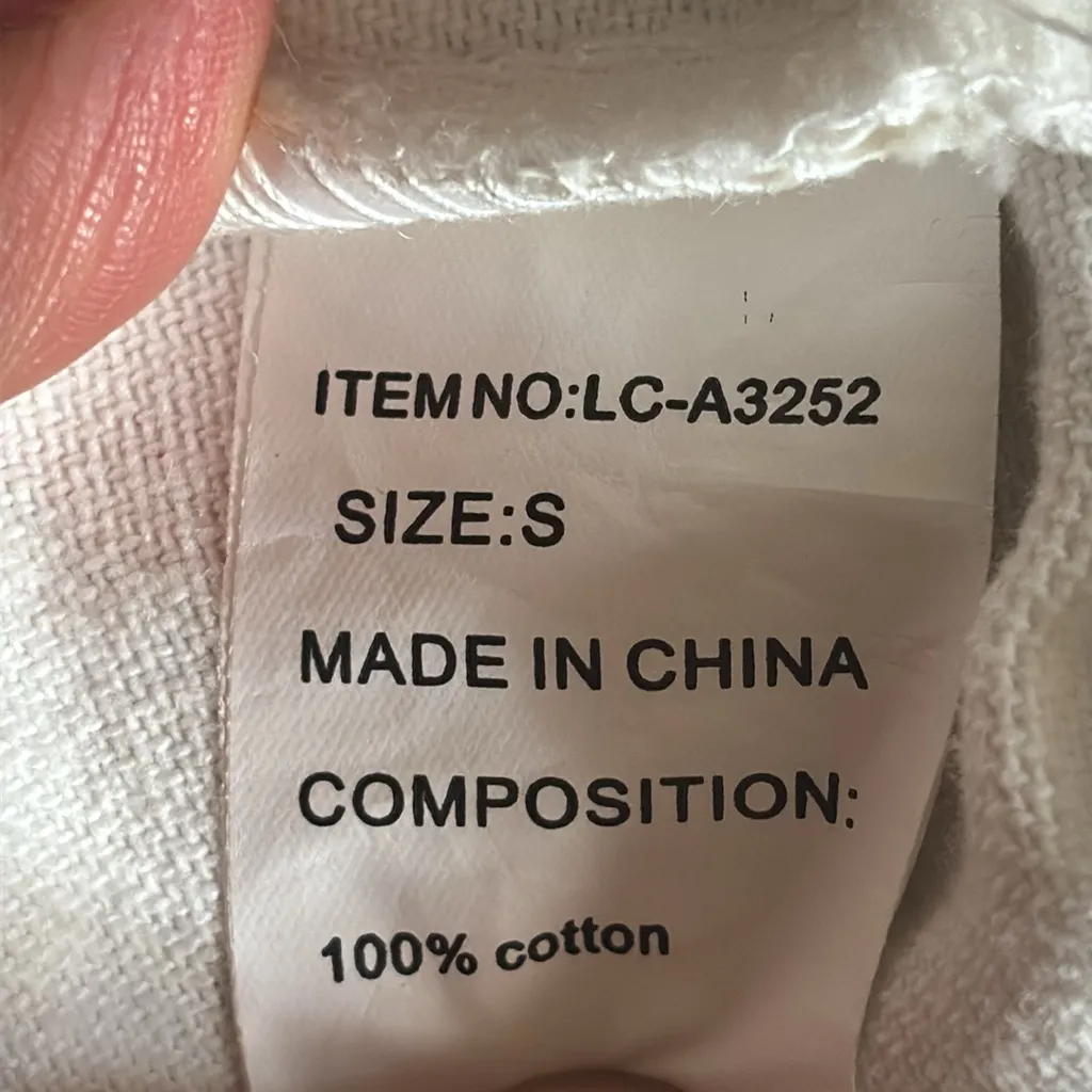 Lisette collection White Denim Jacket with Graphic Patches - Image 9