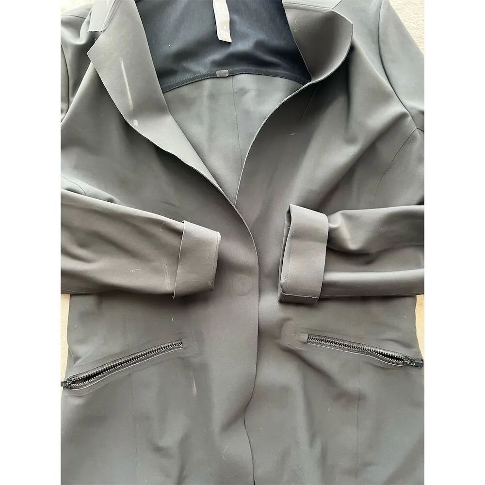 Athleta Women's Green Fitted Blazer Jacket Size 6 Travel Lightweight - Image 4