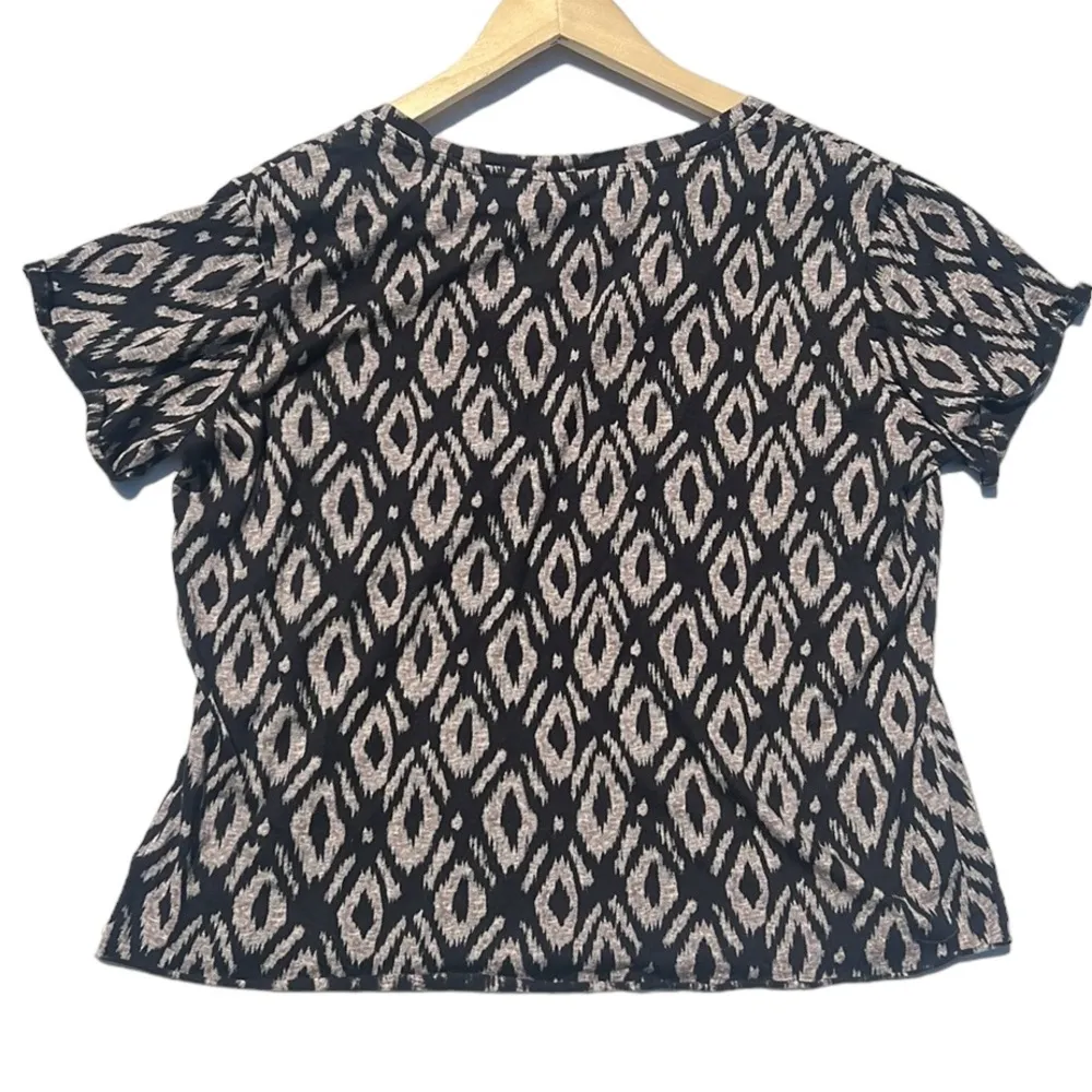 Scotch & Soda Beach Bandits Tan & Black Print Boxy Tee Size XS - Image 7