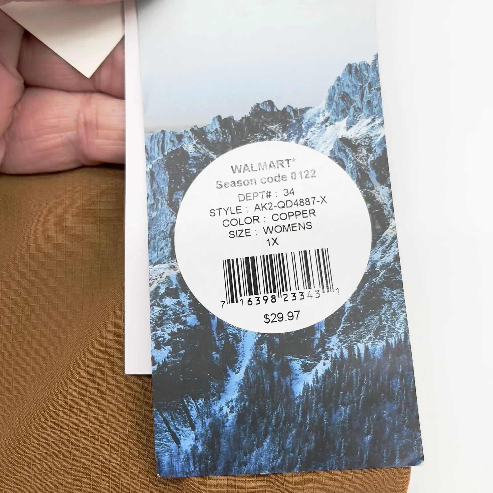 Iceburg Womens Pants 1X Outdoor Quick Dry Cargo Copper Hiking Gorpcore Utility Tan - Image 13