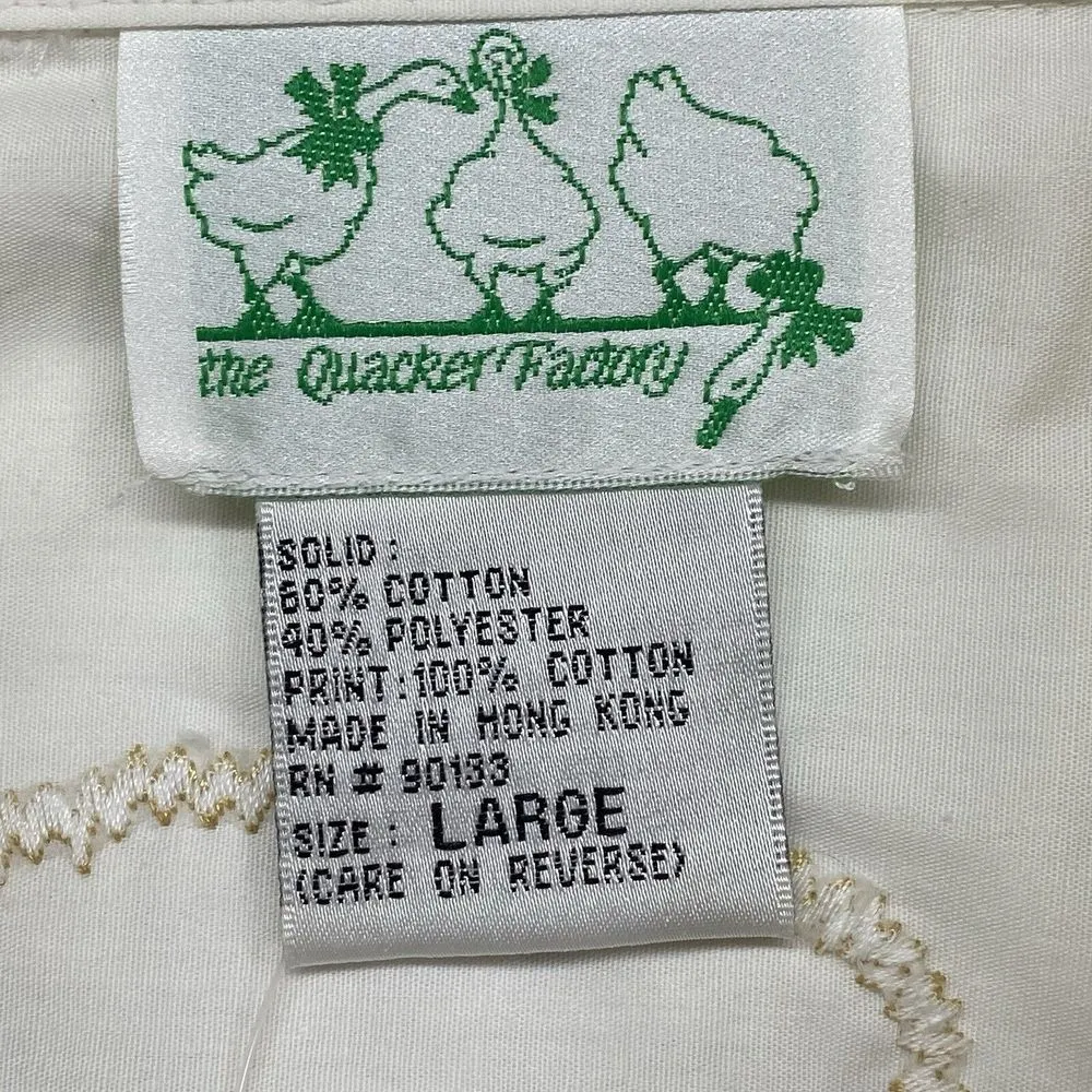 Quacker Factory Blouse‎ Shirt Womens large Cotton Big Cats Art - Image 5