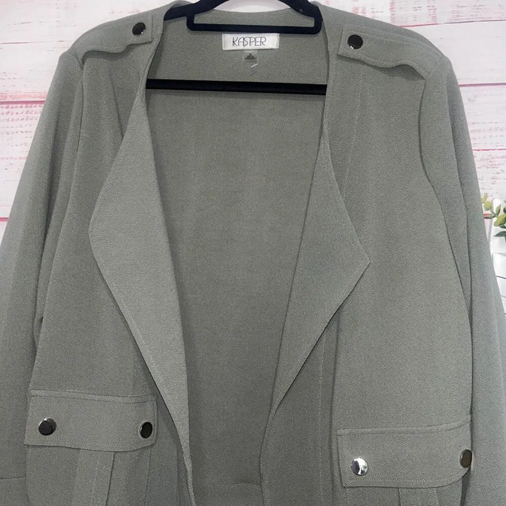 Kasper Roll-Tab Cardigan Jacket XL - Image 4