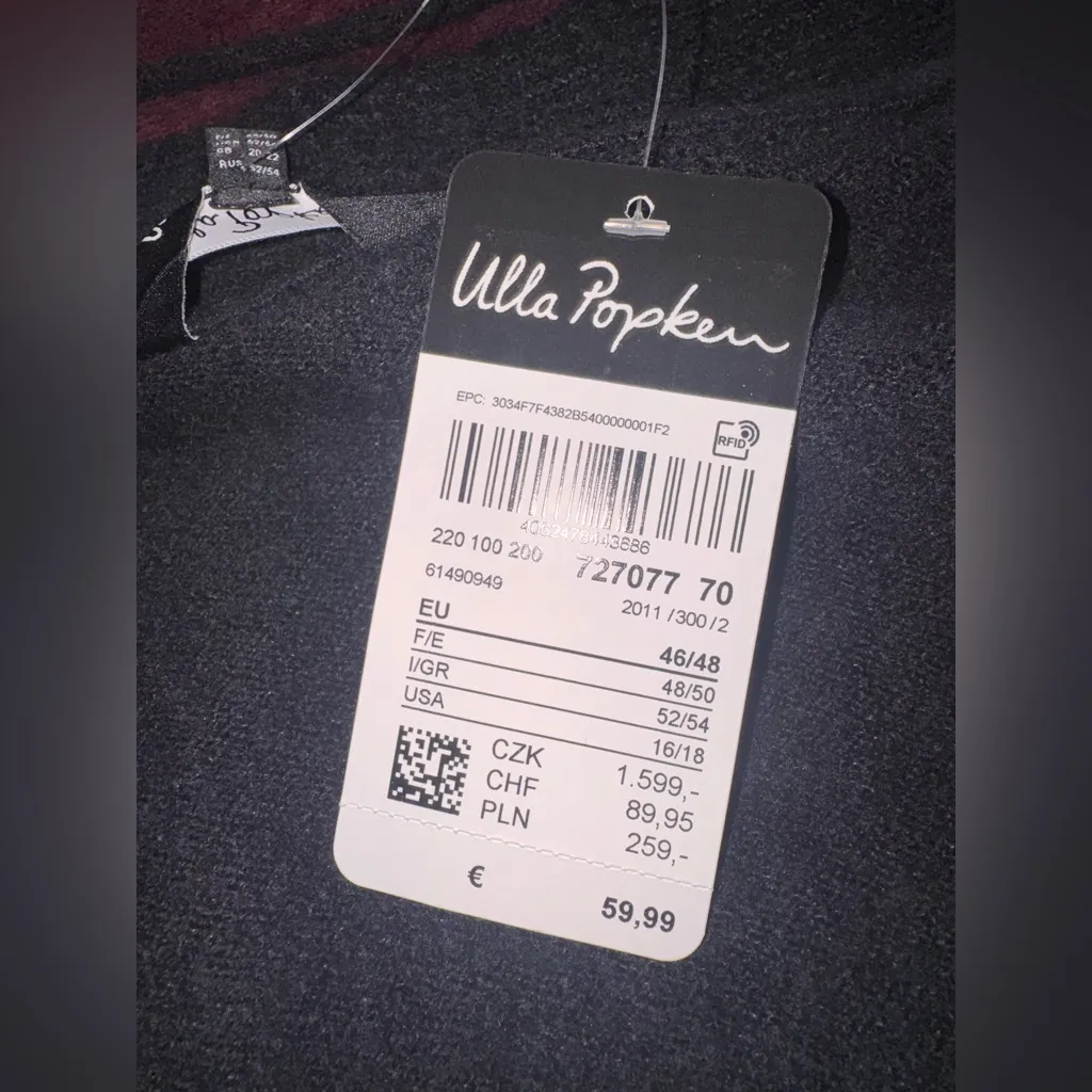 Ulla Popken Midnight Blue Cardigan dark blue Size undefined - Image 9