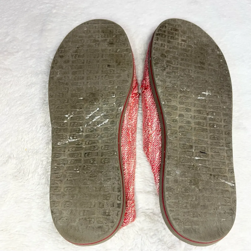 Sanuk Casual Red Slip-On Flat Shoes Size 7.5 Yoga Beach Comfy - Image 8