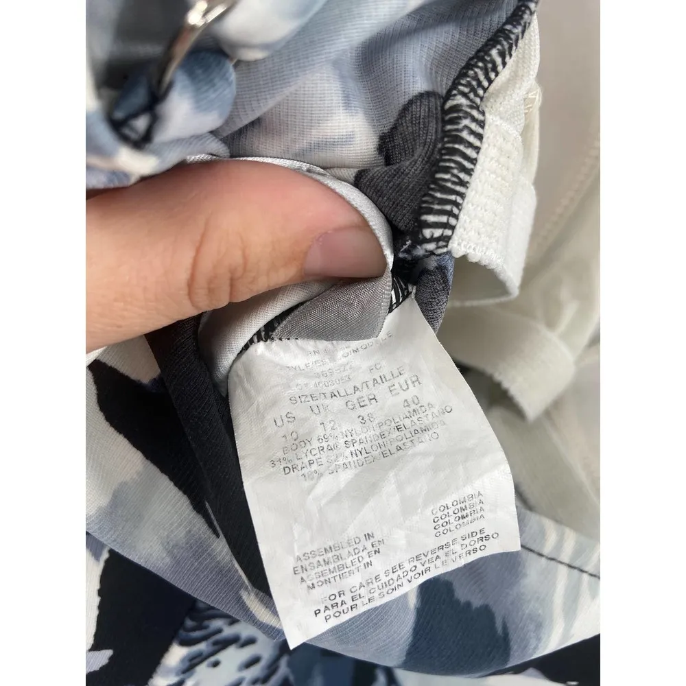 MagicSuit Floral Print Sweetheart Draped Slimming One Piece Swimsuit Size 10 - Image 5