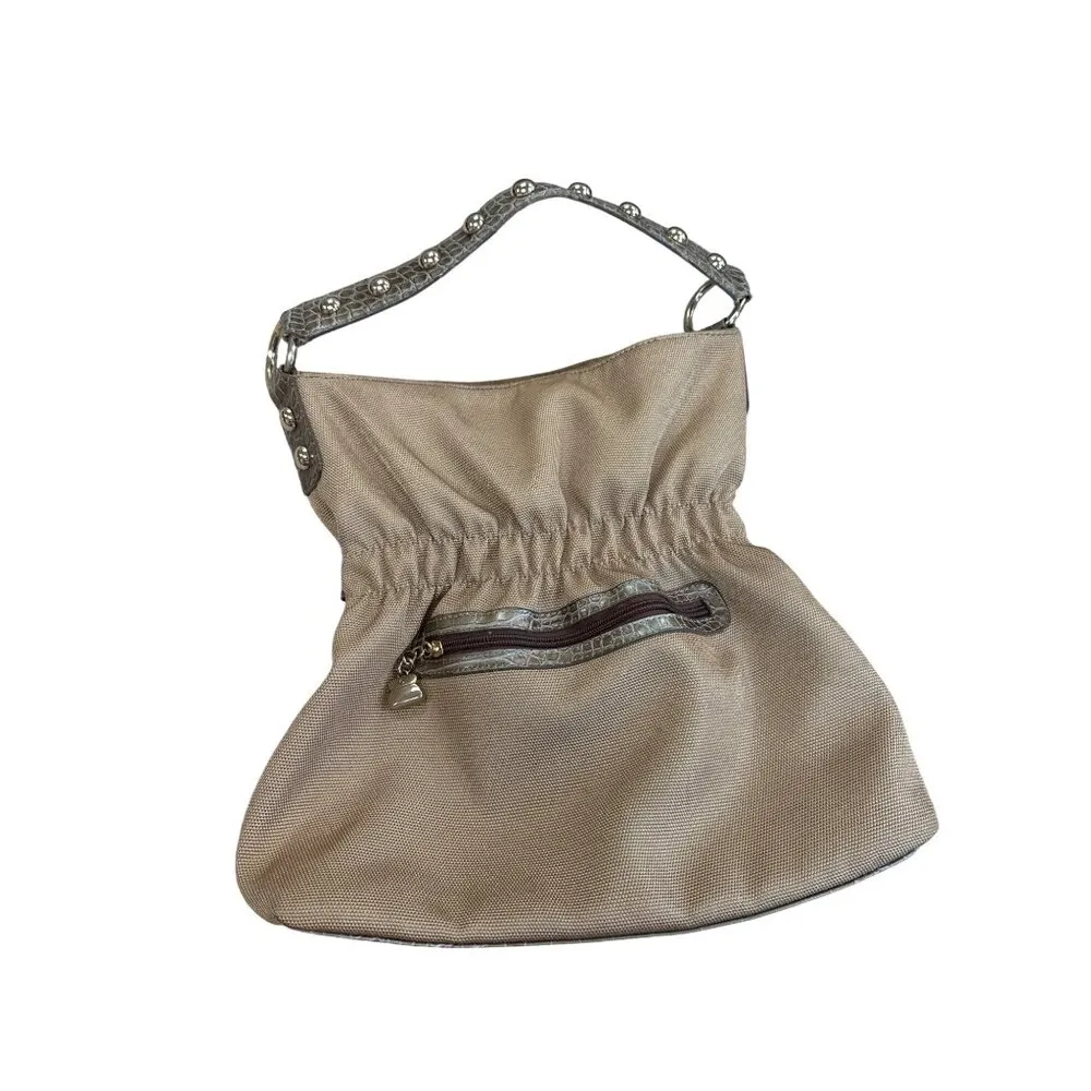 Kathy Van Zeeland Womens Gold Retro jeweled  Hobo Handbag SKU 7811 - Image 8