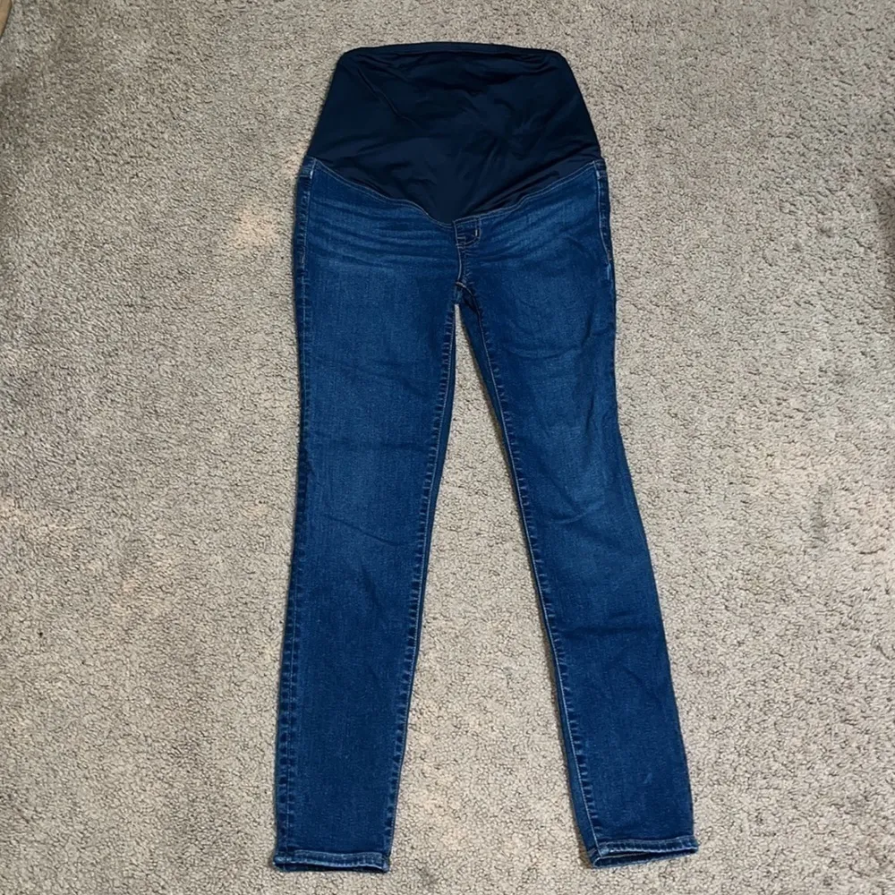 Madewell Maternity Over-the-Belly Skinny Jeans Blue Coronet‎ Wash 25 - Image 4
