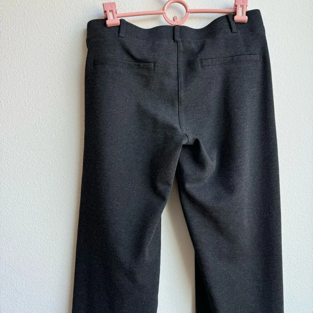 BETABRAND Straight Leg Charcoal Gray Classic Dress Pant Yoga Pants Size Medium - Image 7