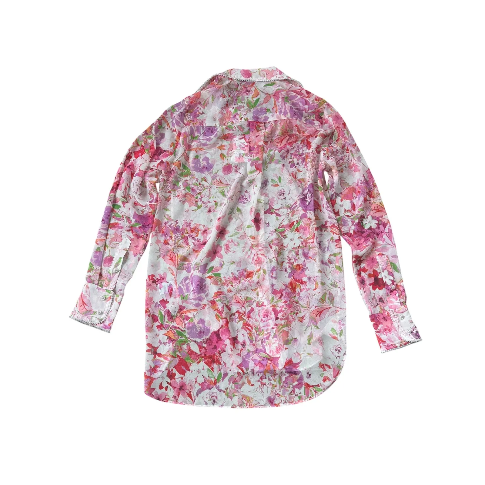 NEW Generation Love Sheer Floral Shirt - Image 3