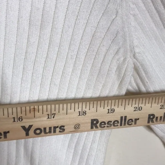 DKNY  jeans ribbed cotton crew neck ladies pullover sweater size large - Image 7