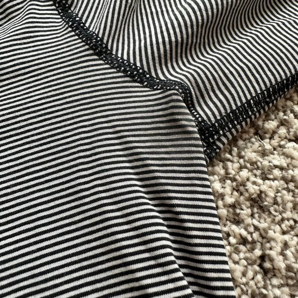 Lululemon black & white striped long sleeve top - Image 13