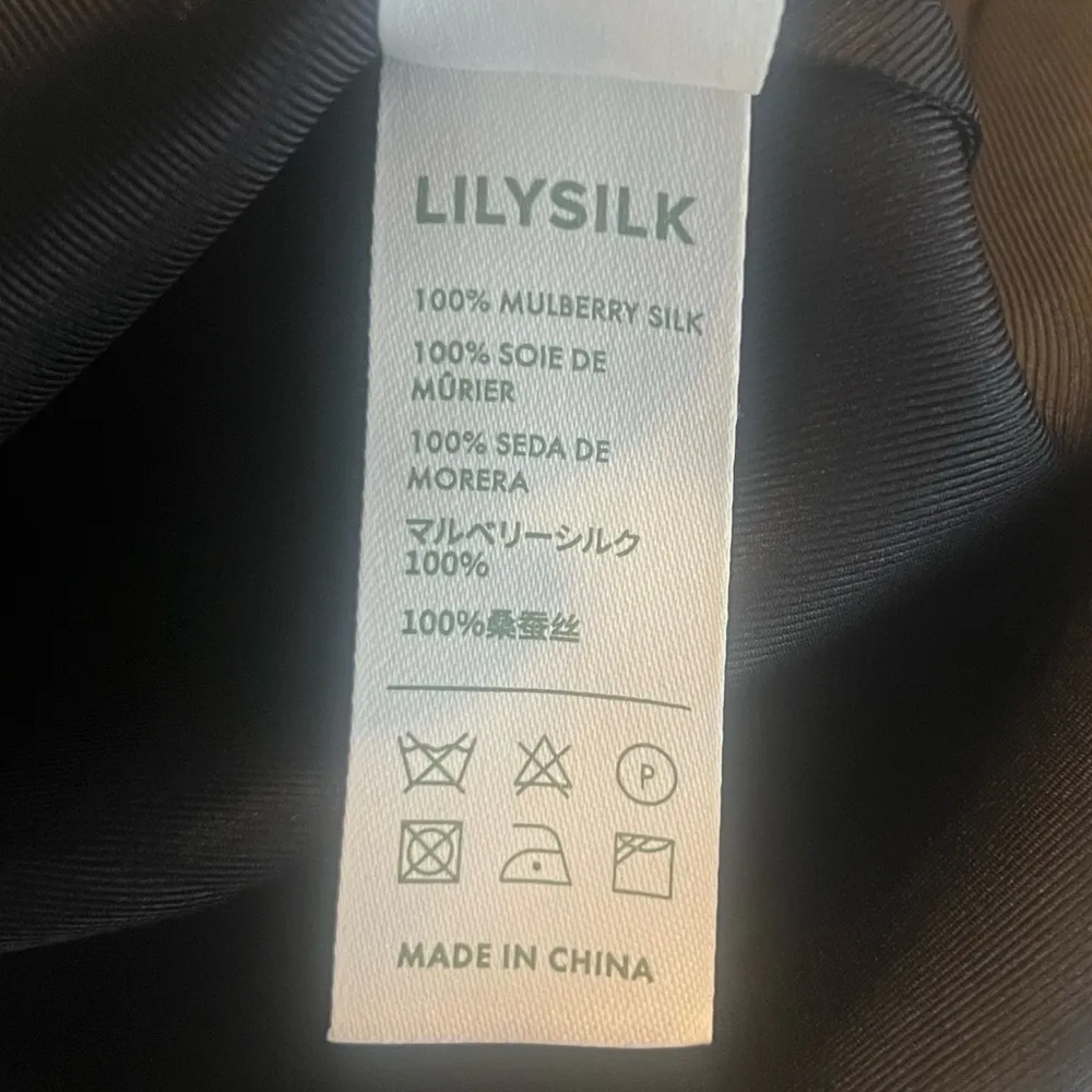 New Lilysilk Elegant 100% Mulberry Silk Black Satin Sleeveless Shirt Top Small - Image 8