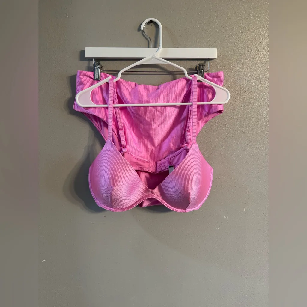 PINK Victoria Secret Vibrant Pink Bikini Set - Image 2