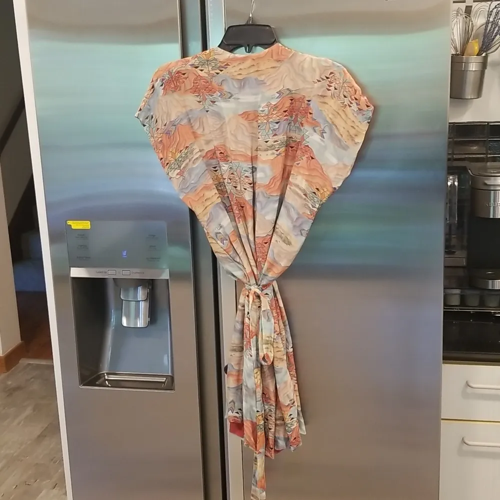 💕CHUFY💕 Amaru Short Dress ~ Embroidered Wrap Pattern Small S NWT - Image 14