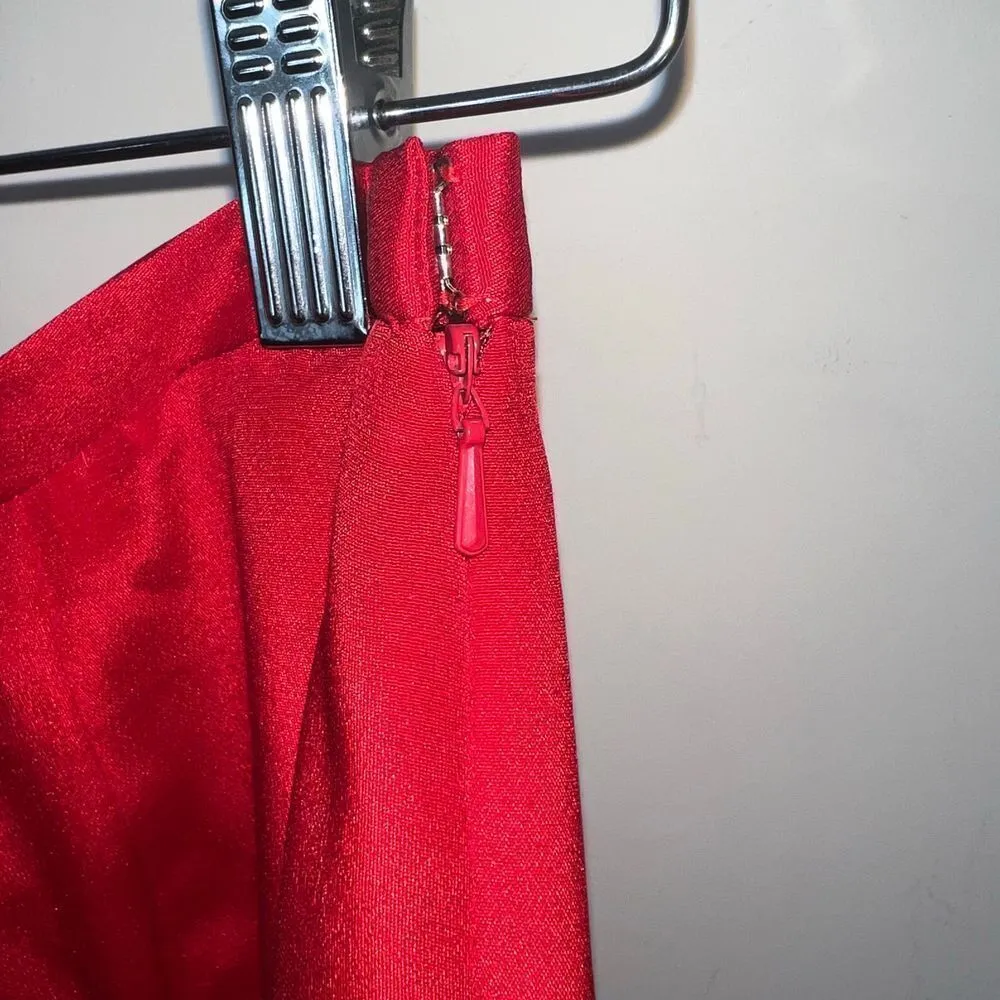 Josephine Chaus Collection Vintage Two Tone Layered Silk Skirt - Image 7