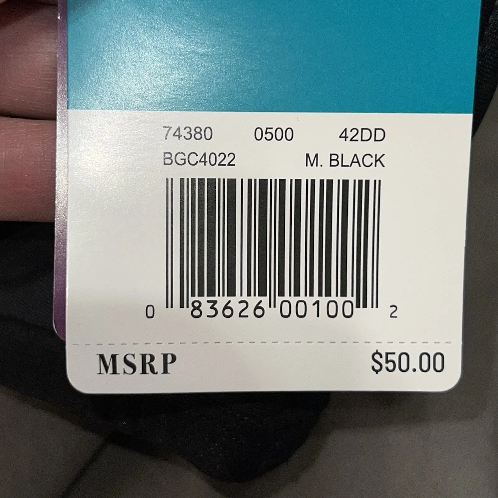 Vanity Fair Beauty Back Strapless Bra Black Convertible Style 74380 Size 42DD - Image 9