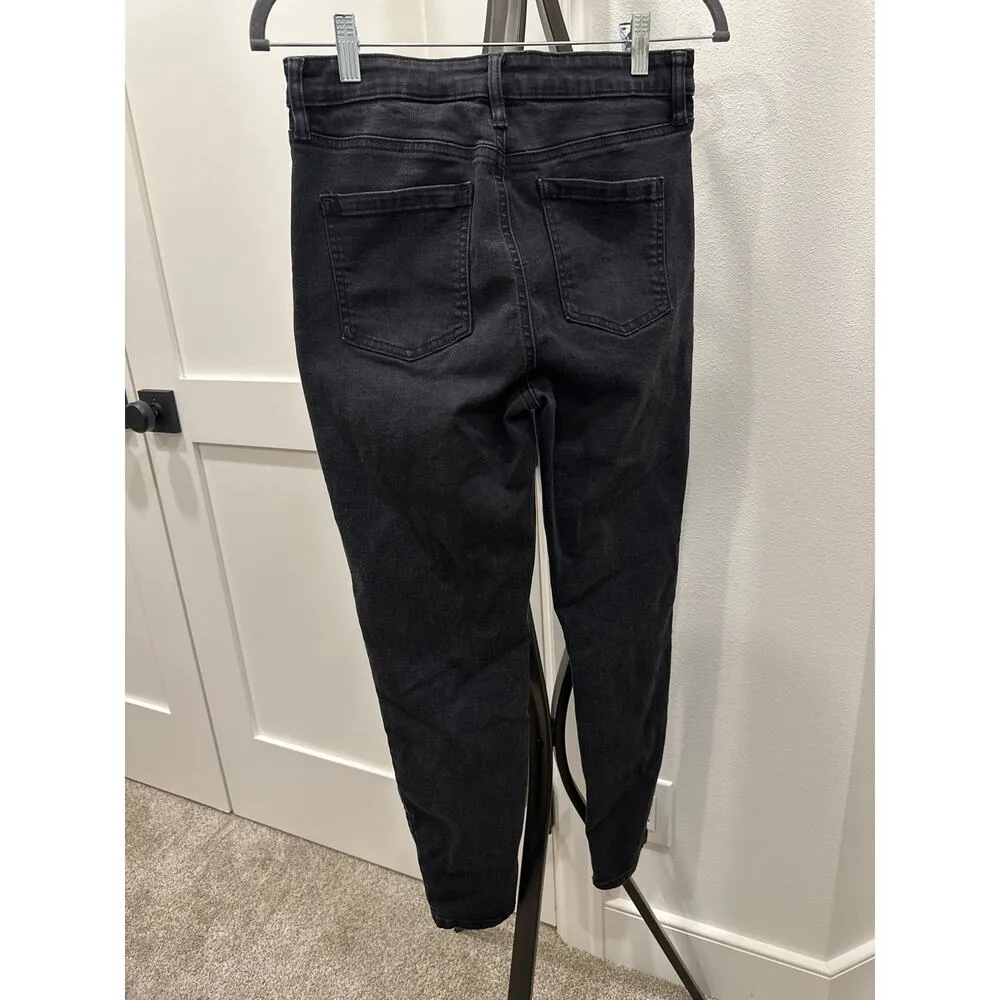 Mollie Women's Size 6 w28 Black High Rise Skinny Jeans - Image 3