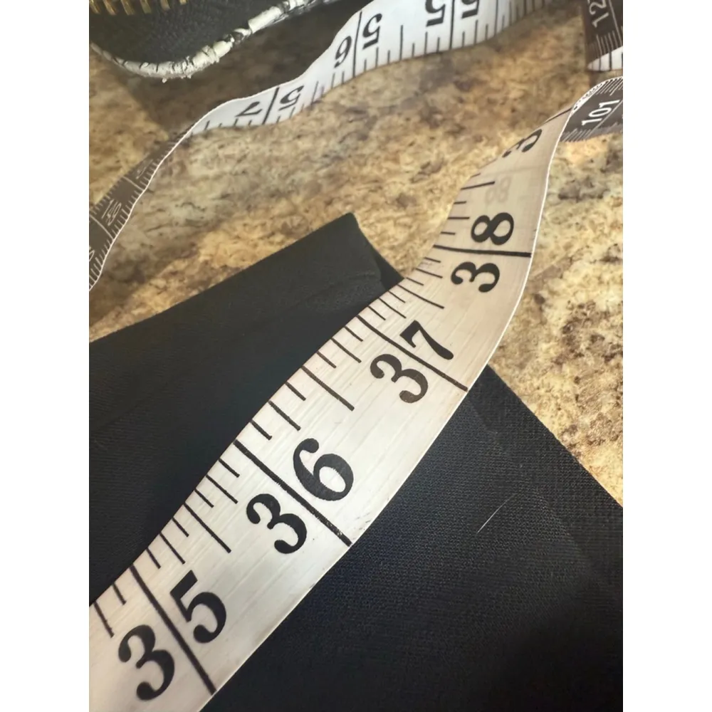 Club Monaco Black Ankle Cropped Drawstring Pants Size 0 - Image 6